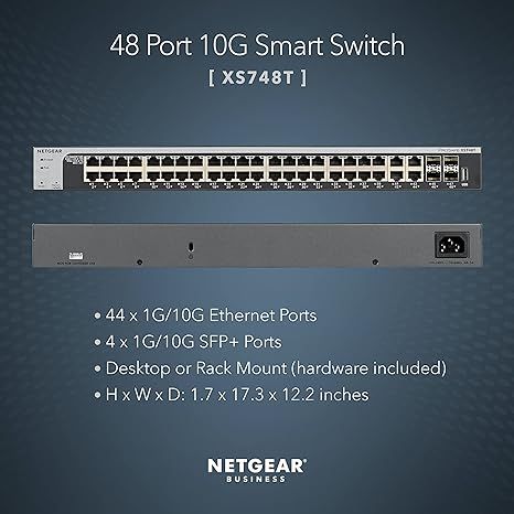 NETGEAR 48-Port 10G Ethernet Smart Switch